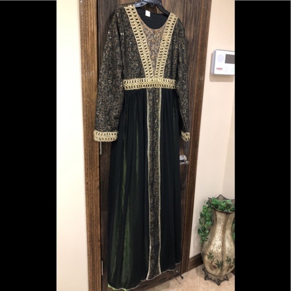 Kaftan Abaya Thobe Dress Fits Size Medium - XL NEW - Picture 3 of 8